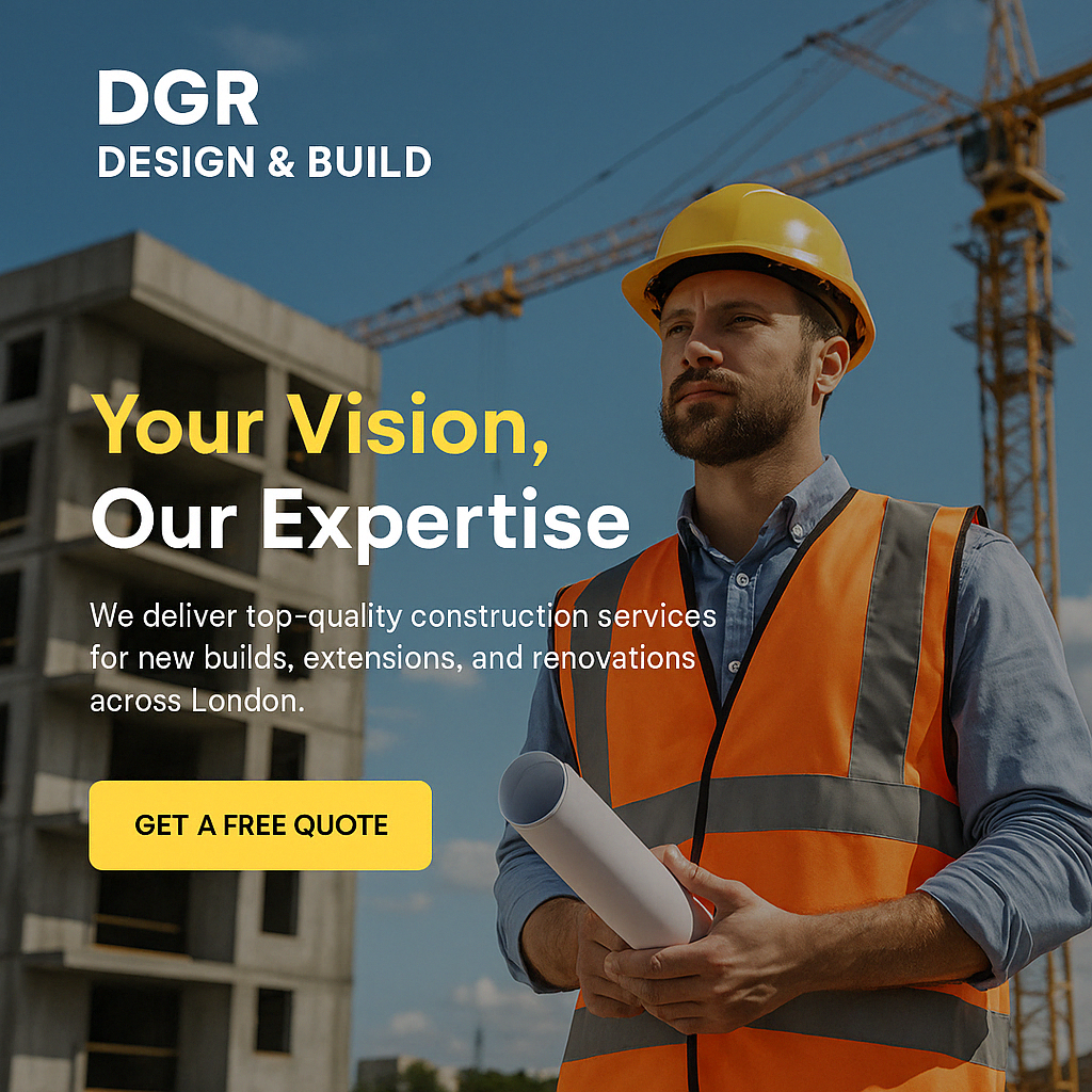 Construction worker illustration - DGR Design & Build
